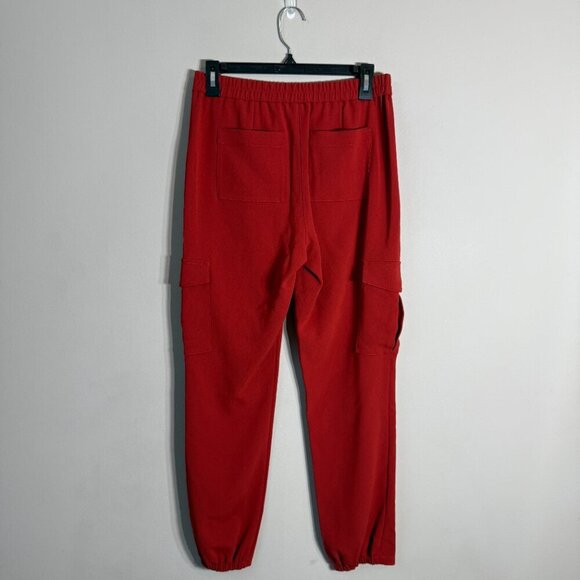 Theory Northsound Cargo Joggers Pants Women's 2 Red Oak Trousers Career Chic NWT - Picture 5 of 14
